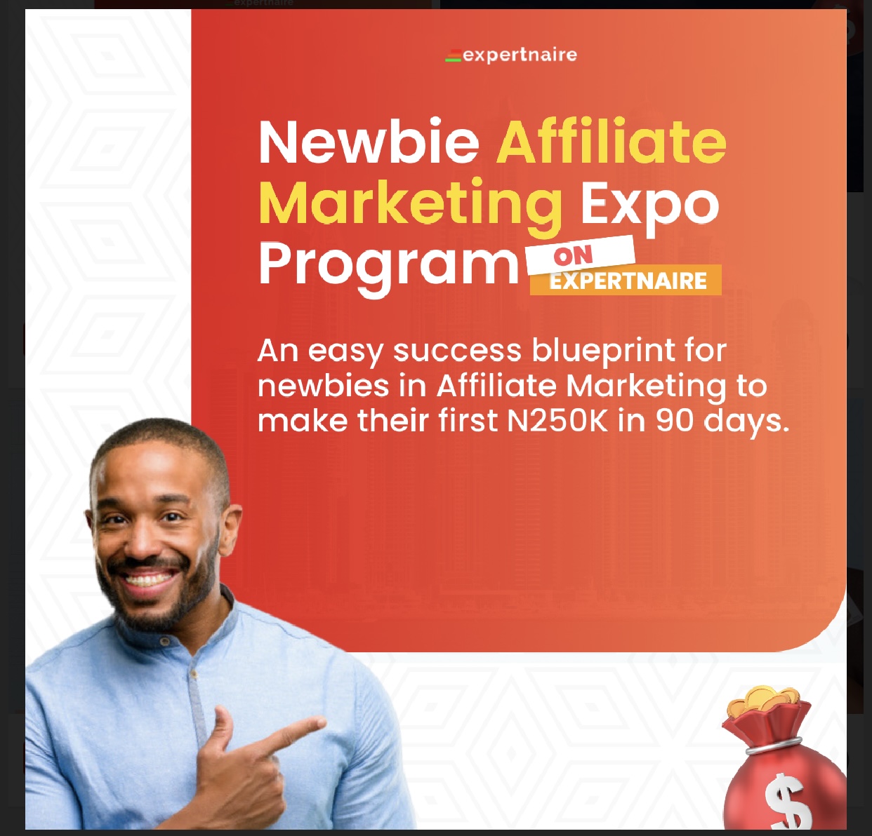 Newbie affiliate marketing expo for beginners 